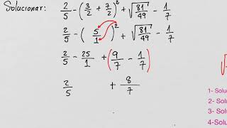 Operaciones combinadas de números racionales [upl. by Reld]