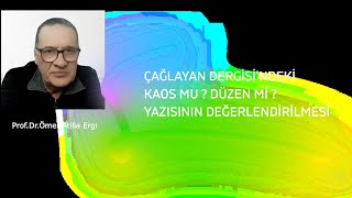 ÇAĞLAYAN DERGİSİNDEKİ KAOS MU DÜZEN Mİ YAZISININ DEĞERLENDİRİLMESİ ProfDrÖmer Atilla Ergi [upl. by Attenahs]