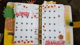 ♡♡FILOFAX Monatsübersicht Juli  July Monthly Overview♡♡ [upl. by Deach214]