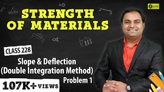 Slope and Deflection Double Integration Method  Problem 1  Slope and Deflection of Beams [upl. by Jovitta]