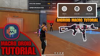 free fire android macro tutorial  macro Droid settings tutorial [upl. by Murtagh398]