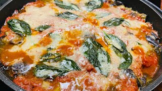 Melanzane veloci in padella con pomodoro e parmigiano ￼ [upl. by Kcaz]