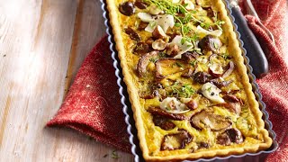 Recette  Tarte à la châtaigne et aux cèpes [upl. by Beaulieu263]