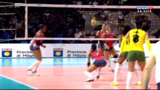 REPDOMINICANA X BRASIL  Mundial de Vôlei Feminino 2014  3ª FASE [upl. by Gitt]