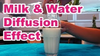 Diffusion Tricks Milk mixed with Water Experiment  The Super Effect [upl. by Amory]