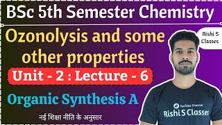 Properties of AlkenesBsc 5th semester chemistry Unit 2AlkenesOrganic synthesis AL6 [upl. by Rennob]