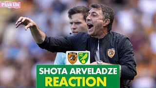 Shota Arveladze Reaction  Hull City 21 Norwich City  The Pink Un [upl. by Ahsilek]