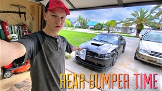 How to Install a Duraflex Body kit on a 2001 Mustang GT Part 7 [upl. by Marelda958]