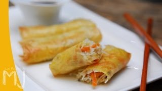 ROLLITOS DE PRIMAVERA  Receta auténtica china [upl. by Aliet]