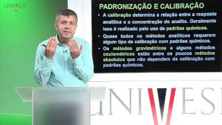 Química Analítica  Aula 4  Amostragem padronização e calibração [upl. by Mosnar]