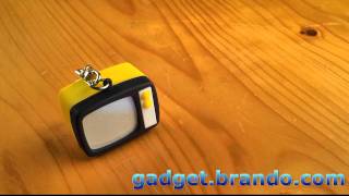 Keychain Retro TV LED with TV Static Sound [upl. by Yrelav]