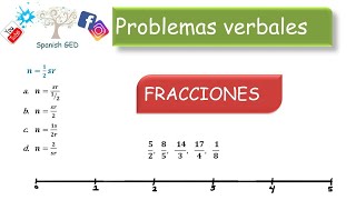 Problemas verbales  FRACCIONES [upl. by Ayhdiv]