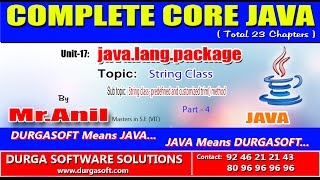 Core Java javalangpackageString class  predefined and customized trim method Part  4 [upl. by Simons]