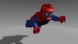 lego spiderman test animation  Blender 3D [upl. by Gui]