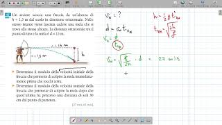 Problemi risolti sul moto parabolico  03 [upl. by Annaeed]