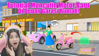 BISA ADA TOMBOL MUNCULIN MOTOR BEBEK BARU DI GARASI RUMAH KEREN SAKURA SCHOOL SIMULATORPART 816 [upl. by Ihana712]