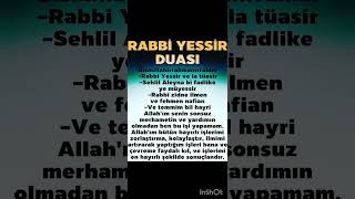 Rabbi yessir duası [upl. by Melas]