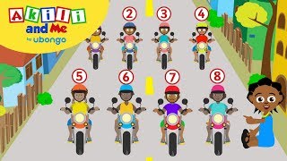 Learn Numbers in Swahili and English with Akili and Me  African Educational Songs [upl. by Odlaw]