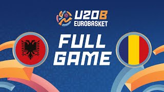 Class Games 915  Albania v Romania  Full Basketball Game  FIBA U20 Womens EuroBasket 2024 Div B [upl. by Rexana]