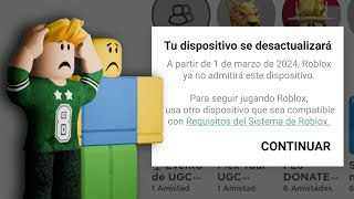 YA NO PODRÁS JUGAR ROBLOX EN CELULAR [upl. by Jacob]