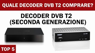 Decoder DVB T2  I 5 Migliori DECODER DIGITALE TERRESTRE 2022 [upl. by Celestyn]