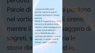 Naufrago alla deriva poesie poesie shorts poesie damore frasi damore [upl. by Uriiah]