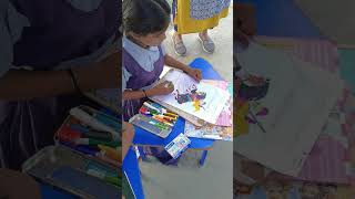 A glimpse of students enthusiastically participating in the National Art Colouring Competitions [upl. by Haldes]