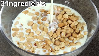 Do you have Milk Sugar and Peanut at home Make this delicious Dessert [upl. by Irtak]