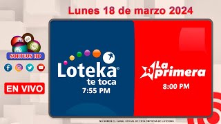 Loteka y la Primera en vivo 🎰 │Lunes 18 de marzo 2024– 755 PM [upl. by Puna]