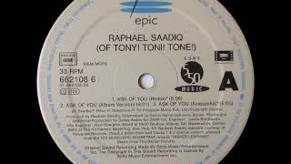 Raphael Saadiq  Ask Of You [upl. by Norrehs]