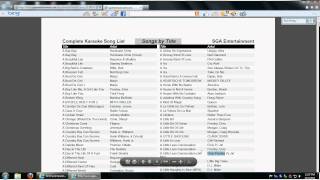 Dowloadable Karaoke Song List Tutorial [upl. by Malcom]