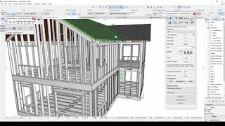 ArchiFrame Plank Tools Editing Roof Rafters [upl. by Krefetz]