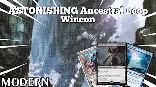 ASTONISHING Ancestral Loop Wincon  BLB Omni Woodlands  Modern  MTGO [upl. by Adamski]