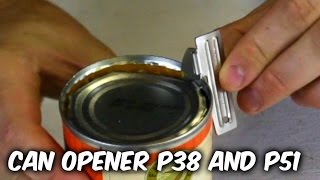 Survival Mini Can Opener P38 and P51 Test [upl. by Manson459]