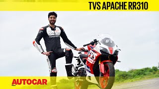 2021 TVS Apache RR310 BTO review  Lean on  First Ride  Autocar India [upl. by Elliot154]