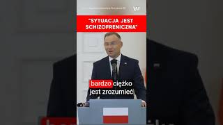 Andrzej Duda stanowczo o działaniach Bodnara Sytuacja jest schizofreniczna [upl. by Assenev]