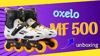 Mf 500 skates unboxing Oxelo Mf 500 inline skating details professional Skating Shoes [upl. by Brawley24]