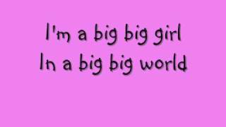 Emilia Big Big World Lyrics [upl. by Sass]