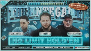 Mike Matusow Luda Chris JBoogs Dr H amp Nikos Play THE ANTE GAME  Commentary by Adam Johnson [upl. by Amabelle]