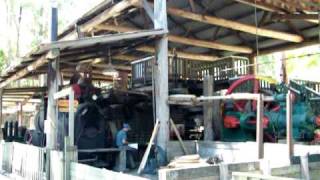 Steam in the Bush Sawmill Building cu  Timbertown NSW [upl. by Inamik185]