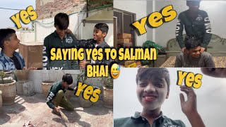 Saying yes 24 hour ⏰ to Salman bhai😅 makeup 💄 kar dia🥺 sycoo vlog [upl. by Ahsil761]