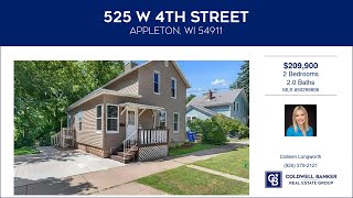 525 W 4TH Street APPLETON Wisconsin Homes for Sale  wwwcoldwellhomescom [upl. by Adnot140]