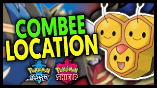 WHERE TO FIND COMBEE ON POKEMON SWORD AND SHIELD Isle of Armor DLC [upl. by Wivina199]