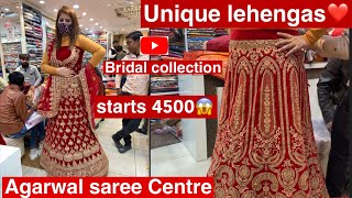 Agarwal Saree centre Bridal LehengasBeautiful designs and unique collection [upl. by Starling]