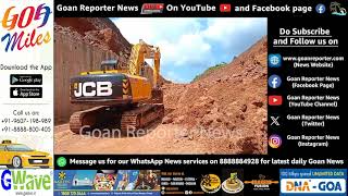 Goan Reporter News Road Clearing Work Begins on NH 66 at PoraskadeMalpe [upl. by Aipmylo]