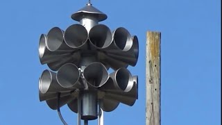 Federal Signal 2T22A Siren Test Bunceton Missouri Cooper County Mo Monthly Siren Test [upl. by Felicia]