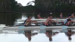 Sydney Rowing Club Lightweight Quad and Eight training [upl. by Sileas]