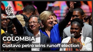 Exrebel fighter Gustavo Petro wins Colombia’s presidency [upl. by Crescentia]