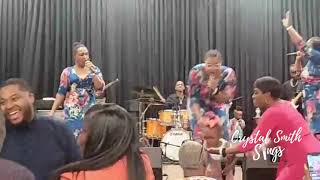 Crystal Smith wThe Anointed Brown Sisters  ft Carsyn Ann Tate  He Worked It Out [upl. by Takara]