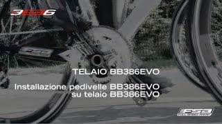 Italian  Installazione della pedivella FSA BB386EVO su telaio BB386EVO [upl. by Jareen]